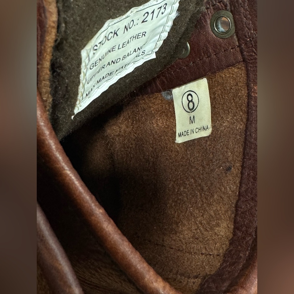 AU TEC vintage Brown Leather Women’s  Boots size 8 - Picture 13 of 13